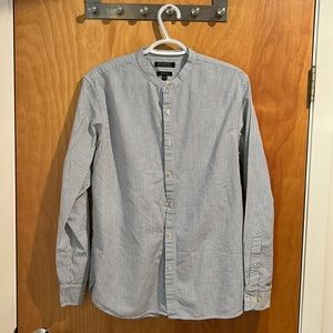 Banana Republic Band Collar Button Down